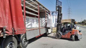 ارسال بار صادراتی کامپاند پی وی سی به عراق